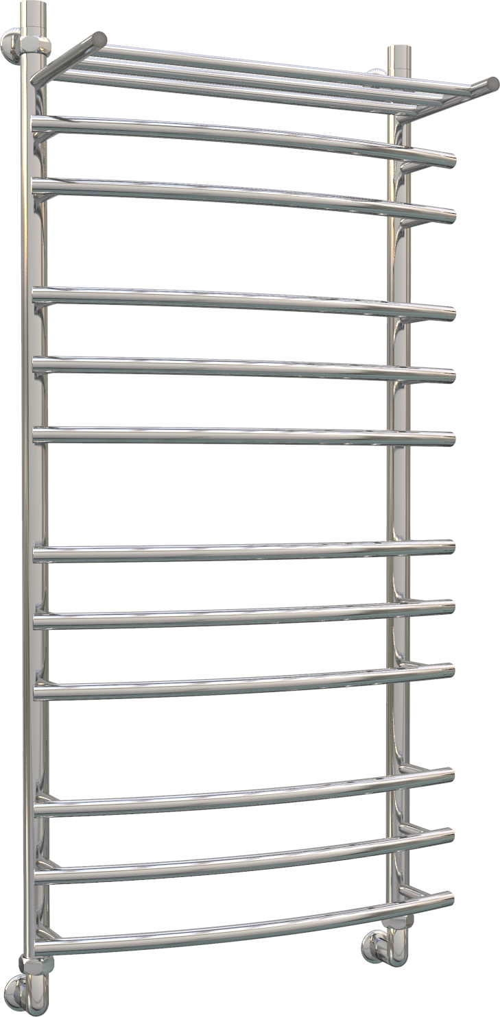 фото Водяной полотенцесушитель лесенка Акванерж Скоба 1200х500 хром