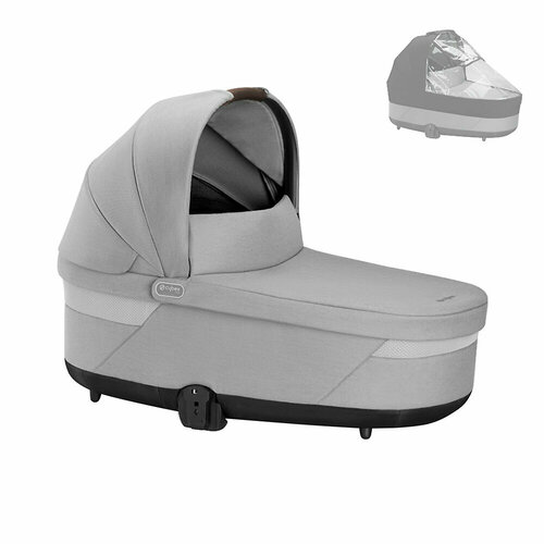 Люлька для коляски Cybex Cot S, цвет Lava Grey LUX RC адаптер для установки люльки или сиденья cybex eezy s plus cot adapters