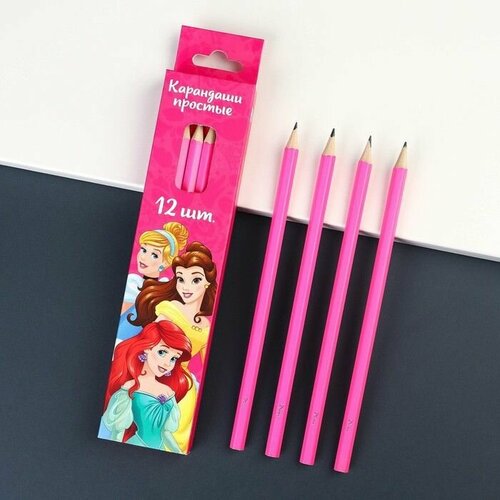 Карандаш простой 12 штук Принцессы 506₽