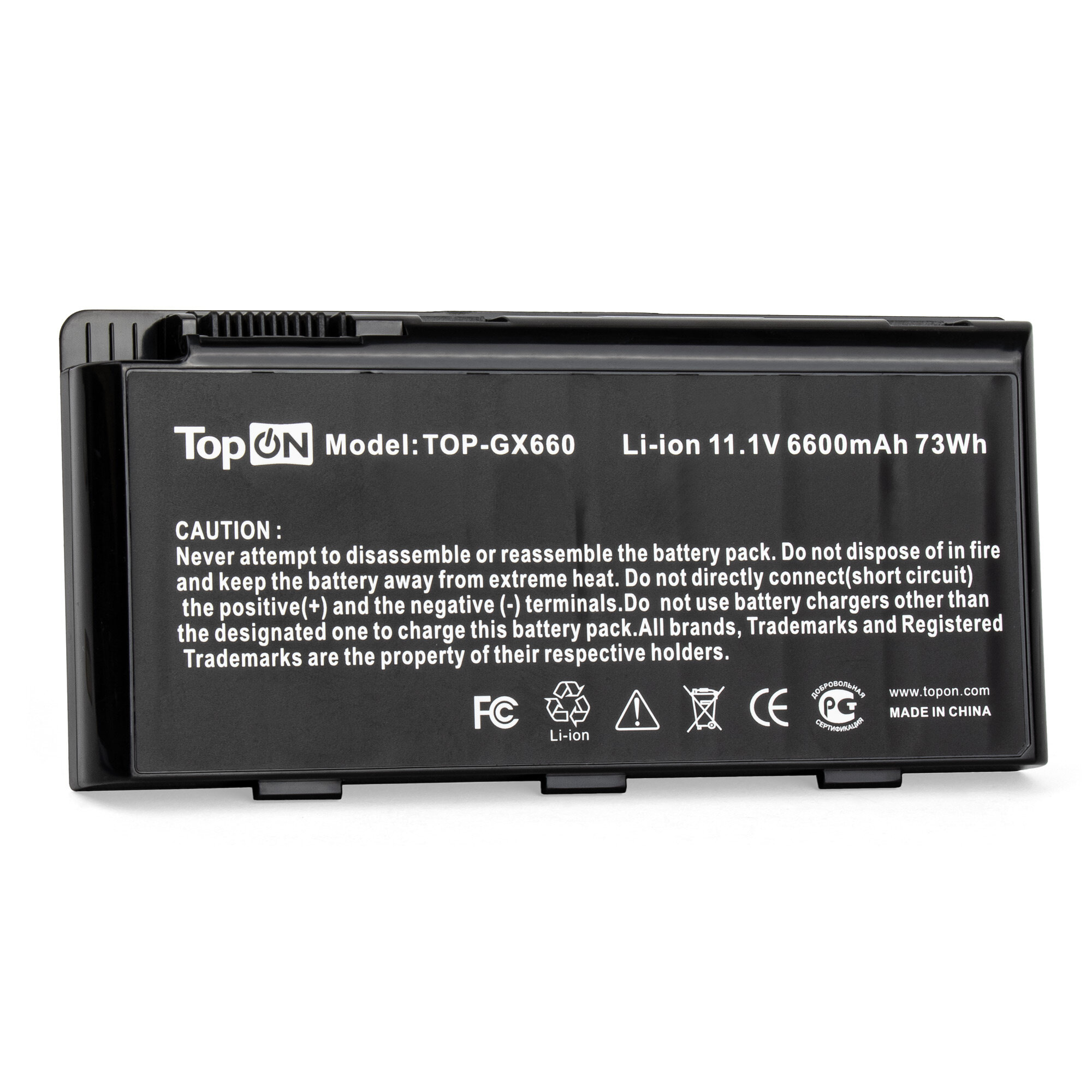 Аккумулятор для ноутбука MSI Erazer X6813, X6811, GX780, GX680, GT780, GT760, GT683, GT680, GT670, GT663, GT660 Series 6600мАч 11.1V TopON TOP-GX660 - фото №3