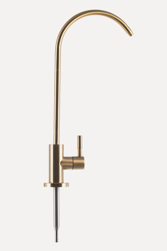 Изображение товара Кран для фильтра Гейзер Flowmaster Colour, стильный дизайн, кран для чистой воды, золотой, 25759