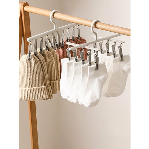 Вешалка-органайзер для кепок и шапок NOVA Style, 10 прищепок