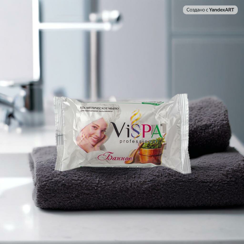 "Банное мыло VISPA BUMA" - твердое косметическое мыло весом 170гр