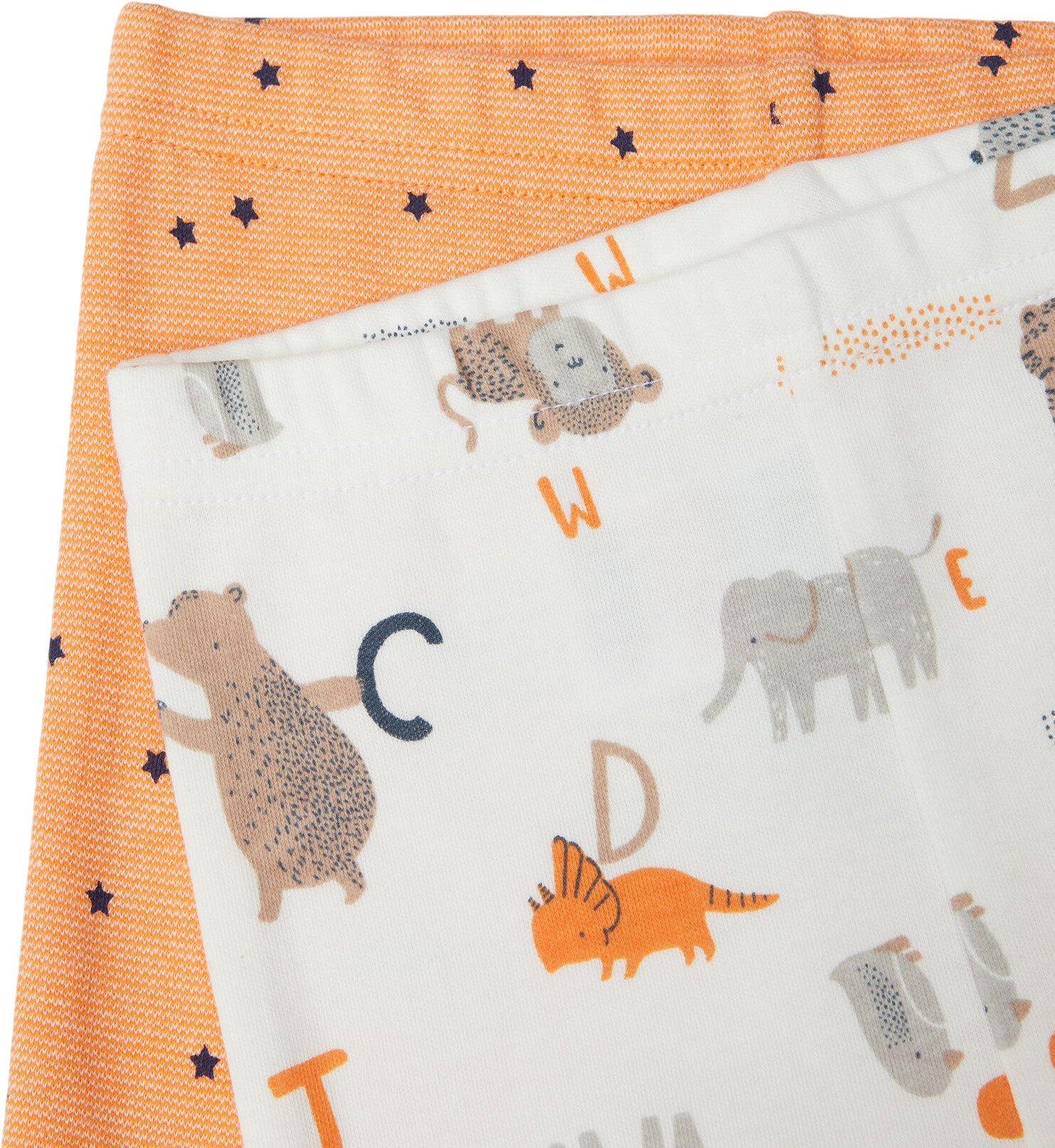 Брюки mothercare, размер 80, оранжевый/белый — фото 1