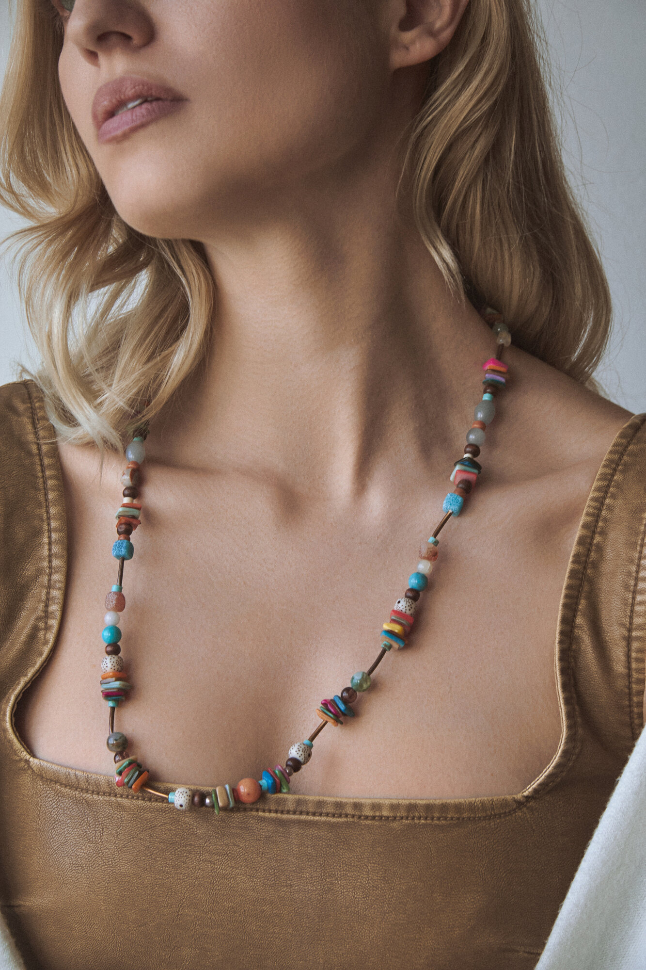 Славянский оберег, бусы, агат