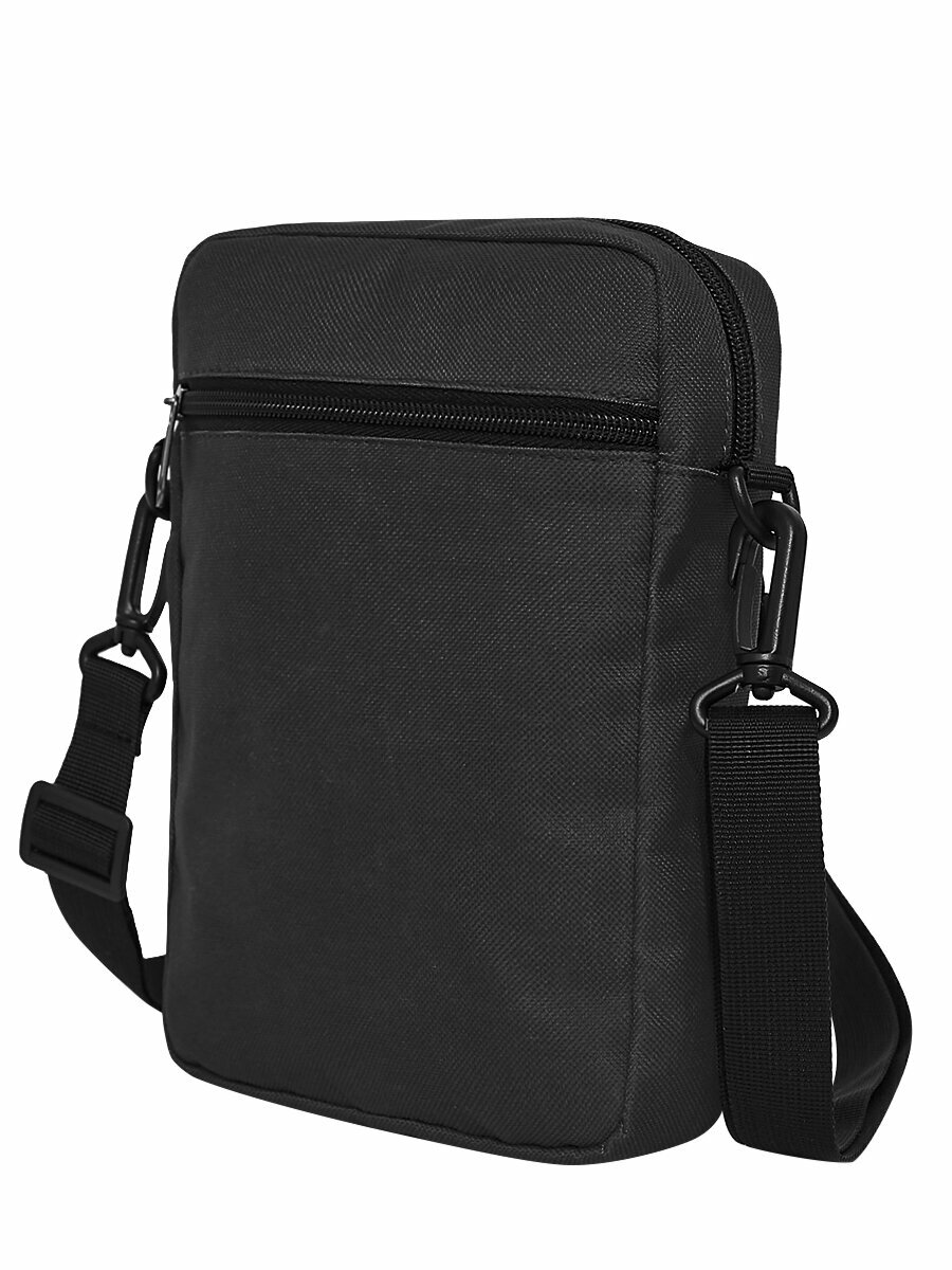 Сумка барсетка FORTE, фактура гладкая, черный — фото 1