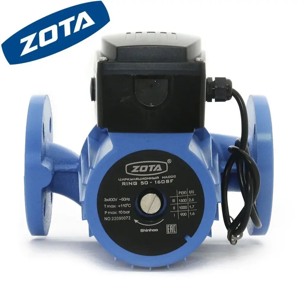 ZOTA Ring 50-160SF насос циркуляционный фланцевый, 400 В, 3 скорости