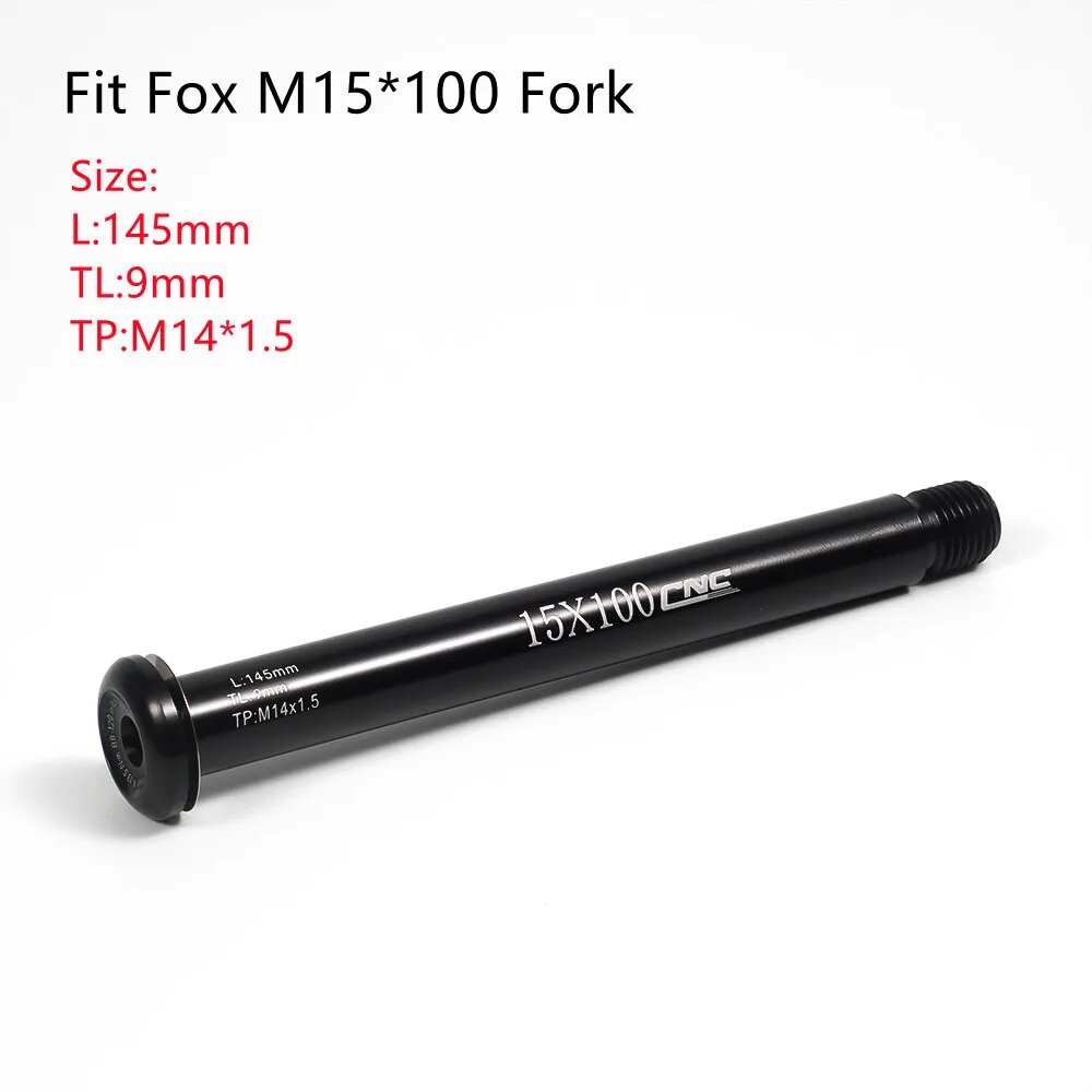 Велосипедная бочка для горного велосипеда 15x100 15x мм для вилка FOX SC Boost велосипедная сквозная ось рычага, Черный