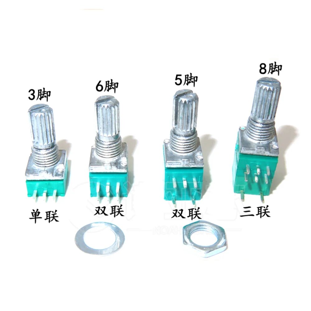 5 шт. Потенциометры RK097N/RV097G, B10K Ohm-6PIN