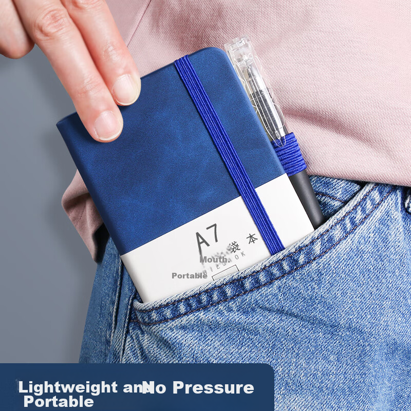 Изображение Xinshida 2-Pack Pocket Notebooks, Small A7 Portable Mini Notebooks, Memo Pads, Work Notepads, Pocket-Sized Notebooks for Vocabulary, Daily Speed Notes, And Small Gifts