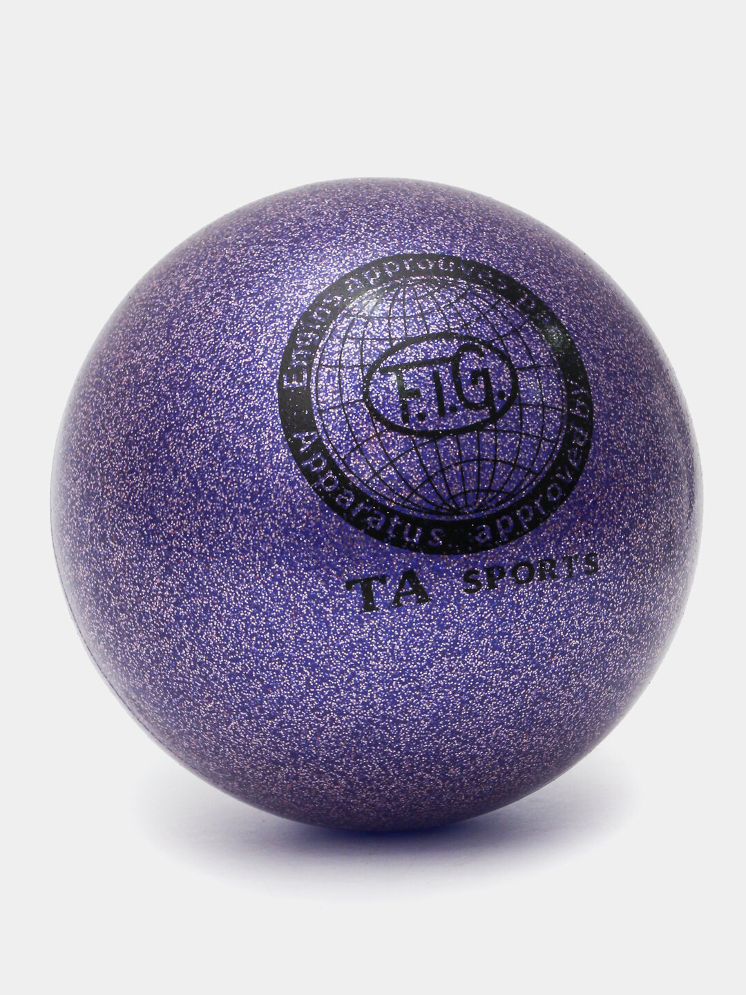 Мяч для гимнастики TA Sport, имитация металлика, 3 года, фиолетовый — фото 1