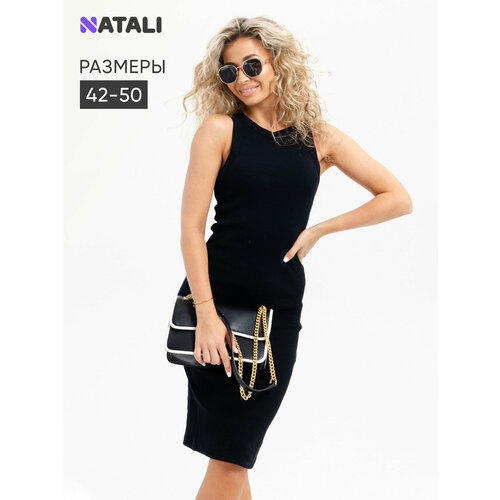 фото Платье натали суслова, размер 50, черный
