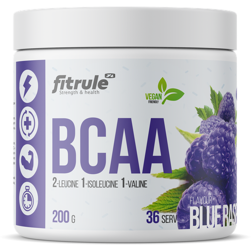 Аминокислоты FitRule BCAA Ежевика, 200гр аминокислоты fitrule bcaa вкус манго 200гр