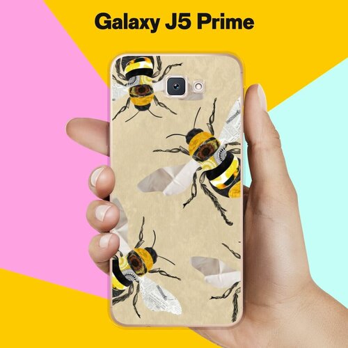 Силиконовый чехол на Samsung Galaxy J5 Prime Осы / для Самсунг Галакси Джей 5 Прайм силиконовый чехол на samsung galaxy j5 prime 2016 самсунг галакси джей 5 прайм 2016 акварельные бабочки прозрачный