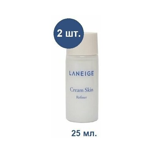 Увлажняющий тонер Laneige Cream Skin Refiner, набор миниатюр 2 шт. по 15 мл