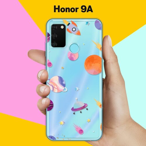 Силиконовый чехол Узор из планет на Honor 9A силиконовый чехол узор из планет на honor 20s