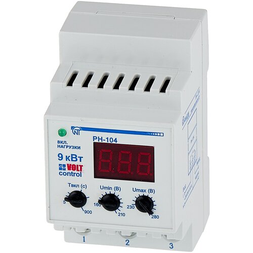 Реле контроля напряжения Новатек-Электро РН-104 66.5 мм 40 А 220 В