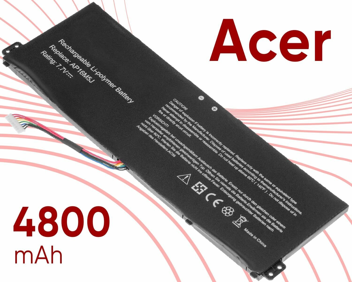 Аккумулятор Acer Aspire AP16M5J для Aspire 3 A315-56 Aspire A315-21 Aspire 3 A315-42 Aspire 3 A315-21 Aspire 3 A315-34 Aspire A315-21G Aspire A315 41