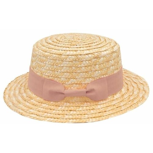 Шляпа  летняя, размер 58, бежевый