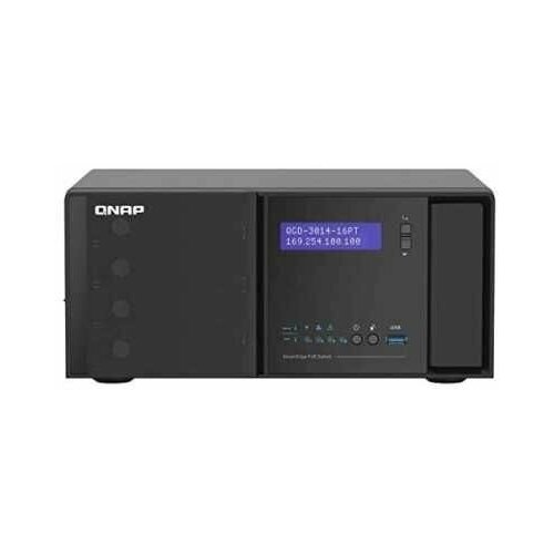 Коммутатор QNAP QGD-3014-16PT-8G mikrotik network switch css326 24g 2s rm 24 port gigabit ethernet with 2 sfp ports intelligence network management