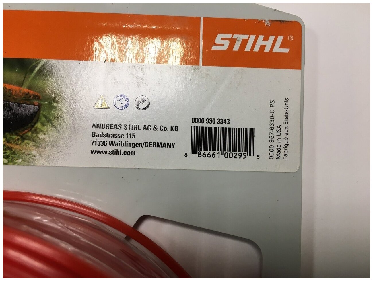 Леска триммерная STIHL пятиугольного сечения 2,7 мм 77 м (00009303343) - фотография № 2