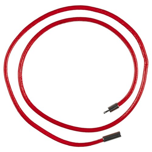 Zlatka Шнур кожаный с замком LCC-01 45 см 2.5 мм №04 красный 23019529852