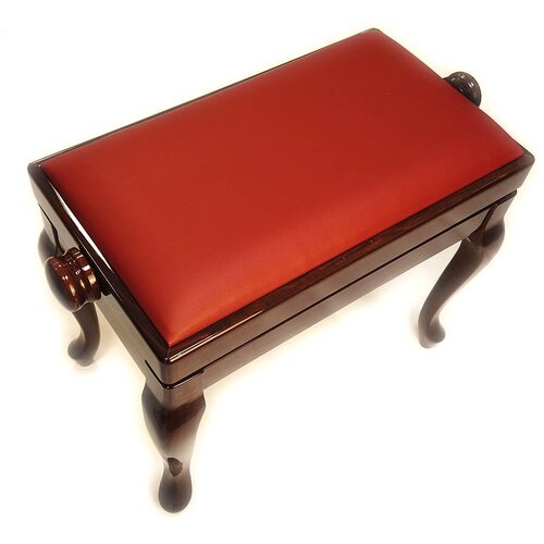 Банкетка для фортепиано Discacciati Chippendale красное дерево, полированная банкетка для фортепиано discacciati chippendale белая полированная