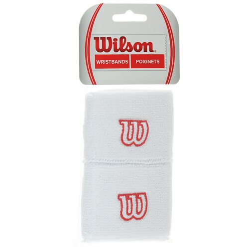 фото Напульсники wilson wristband белый/красный