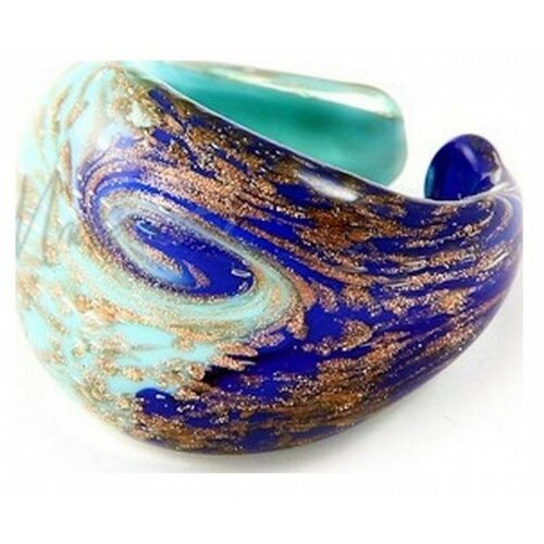 Кольцо Bottega Murano, размер 19, синий, бирюзовый браслет размер 19 см синий золотой