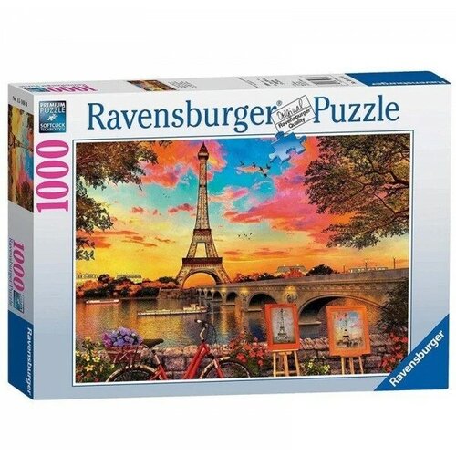 Пазл Ravensburger 1000 Берега Сены, Париж, арт.15168