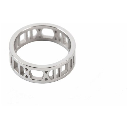 Кольцо Kalinka modern story, размер 19, бесцветный, серый базовое v образное кольцо размер 18 kalinka