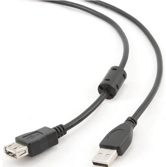 Кабель-удлинитель Filum USB 2.0 Pro, USB-A(M)-USB-A(F), черный, 1 м.