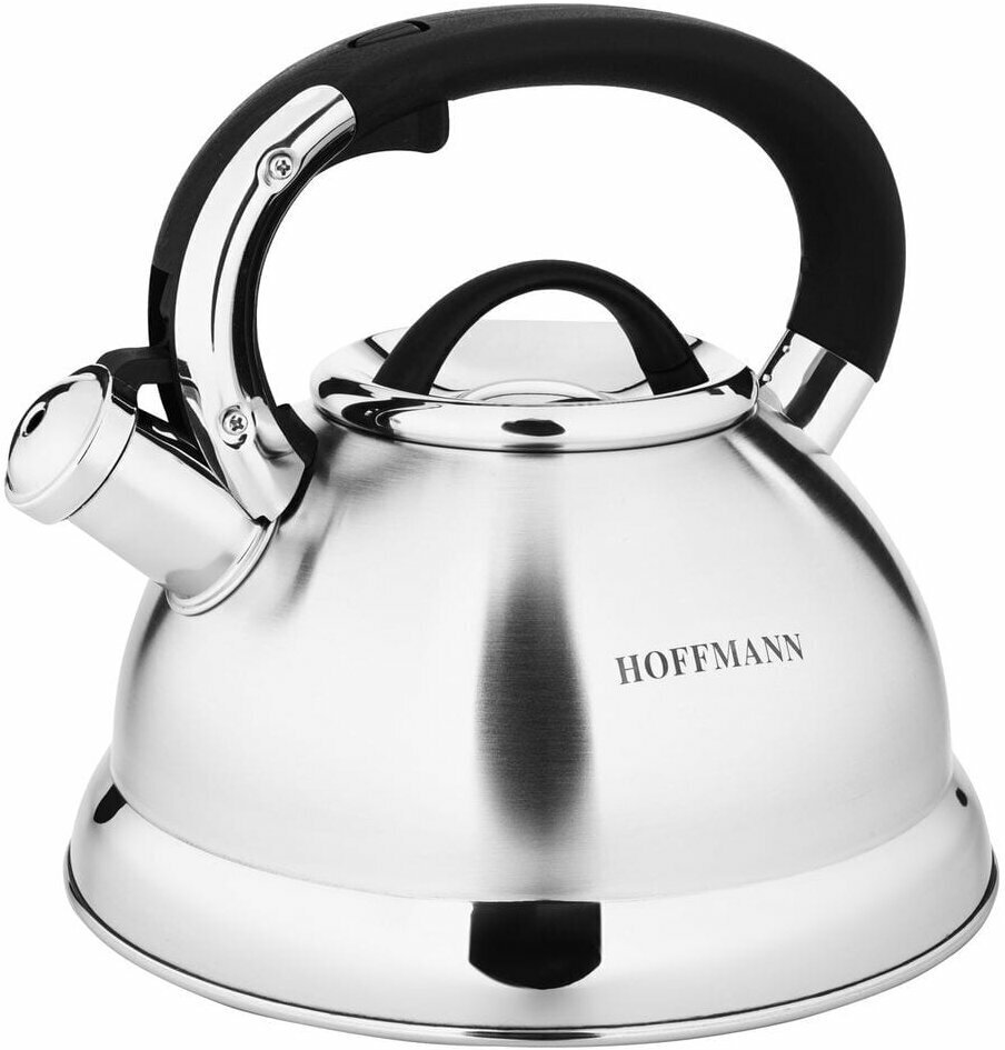 Hoffmann Чайник со свистком НМ 5549, 3.3 л, серебристый