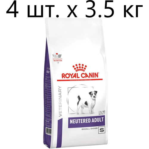 Сухой корм для стерилизованных собак Royal Canin Neutered Adult Small Dog, при избыточном весе, 4 шт. х 3.5 кг (для мелких пород)