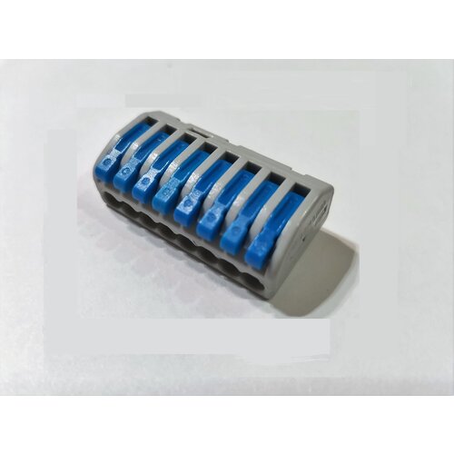 Клемма DEFA 8-pin, 250В, 32А, 0.08-4.0mm2, BLUE 1ШТ