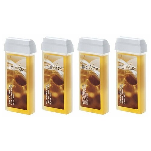 Воск в картридже Мед ITALWAX NATURA Honey, 100 мл (комплект из 4 штук)