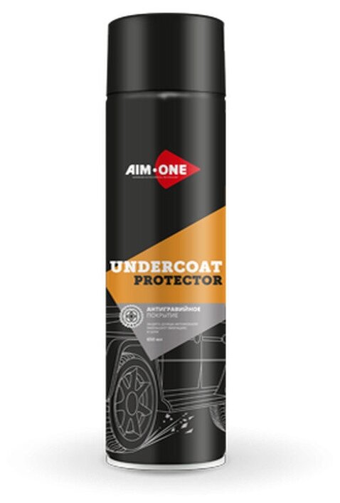 Антигравий темный UNDERCOAT PROTECTOR (аэрозоль) 650мл AIM-ONE