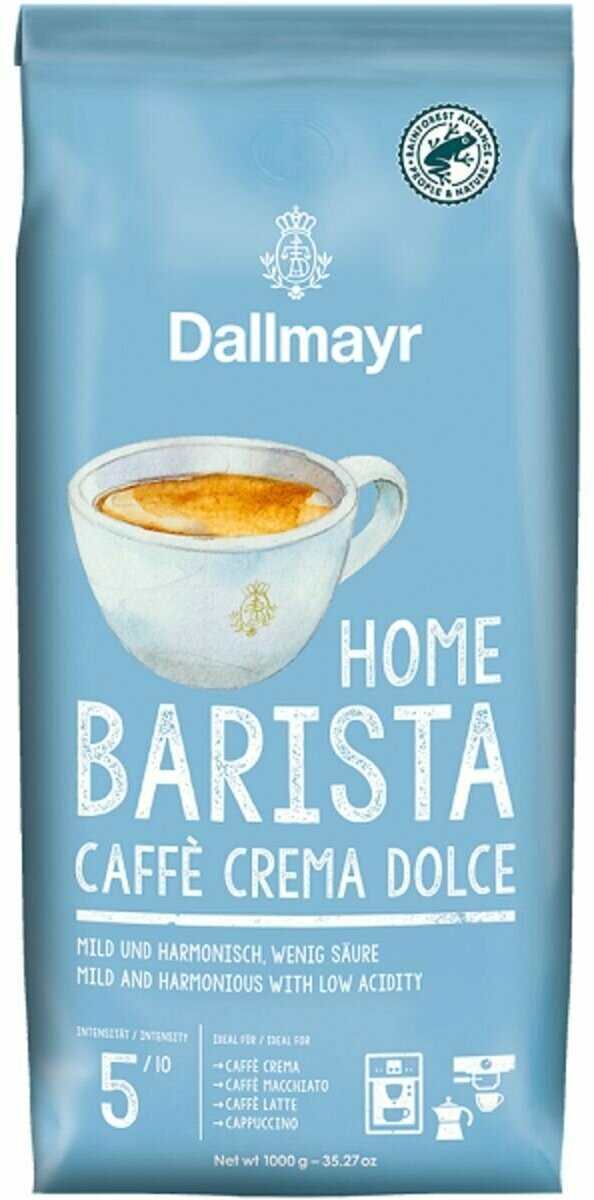 Кофе в зернах Dallmayr Home Barista Crema Dolce, 1 кг - фотография № 1