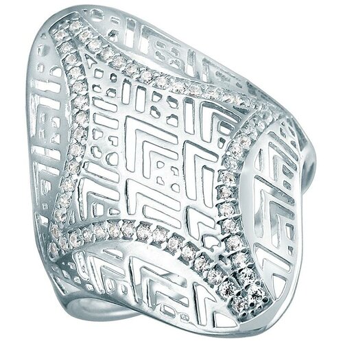фото Эстет кольцо с 58 фианитами из серебра 01к159744, размер 16