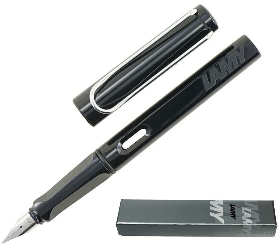 Ручка перьевая Lamy 019 safari, Черный, EF