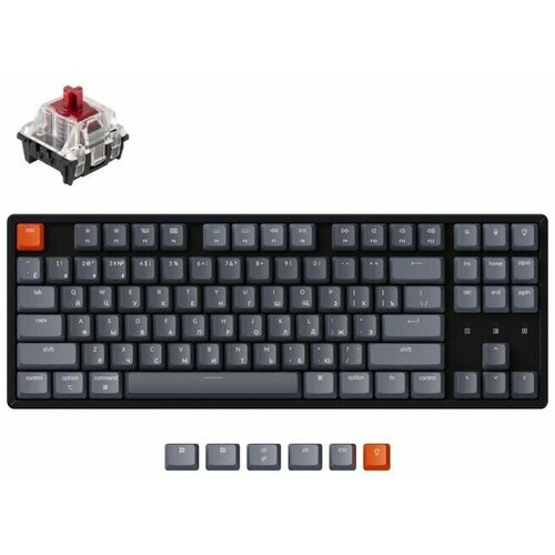 Беспроводная механическая клавиатура Keychron K8 (Gateron G Pro - красный | Gateron G Pro Red) клавиатура механическая keychron k8 черно серый