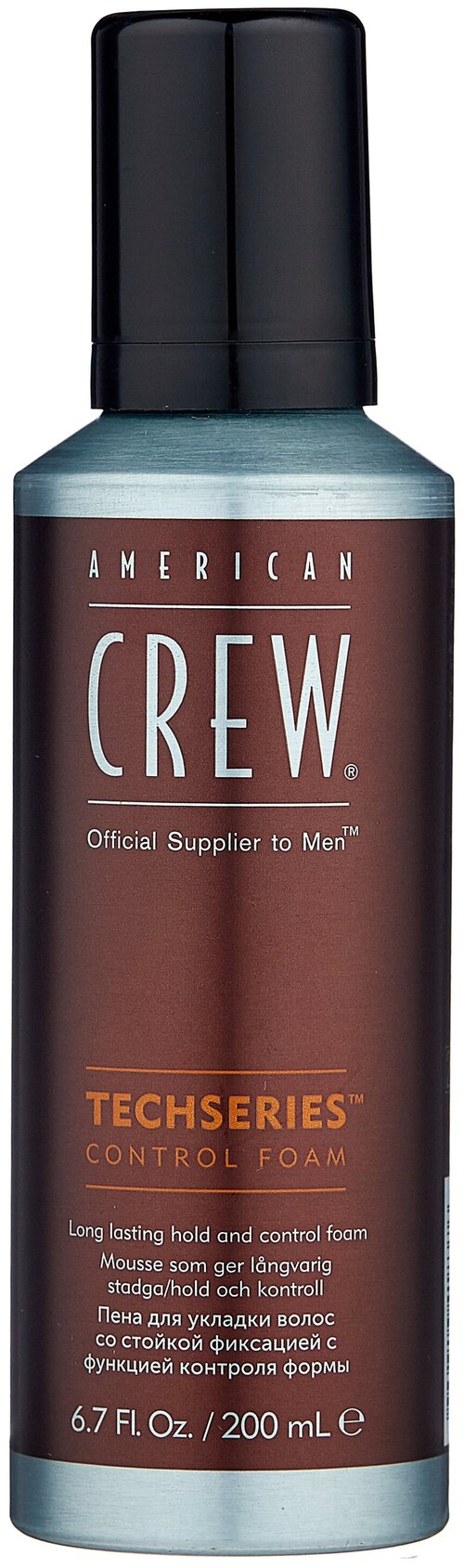 American Crew Пена Techseries Control Foam для сильной фиксации, 200 мл