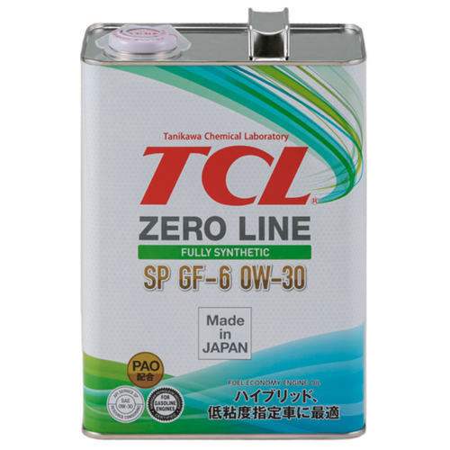 Синтетическое моторное масло TCL Zero Line Fuel Economy SP 0W-30, 4 л