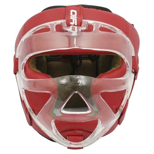 Шлем с пластиковым забралом BoyBo Flexy BP2006, цвет красный, размер M