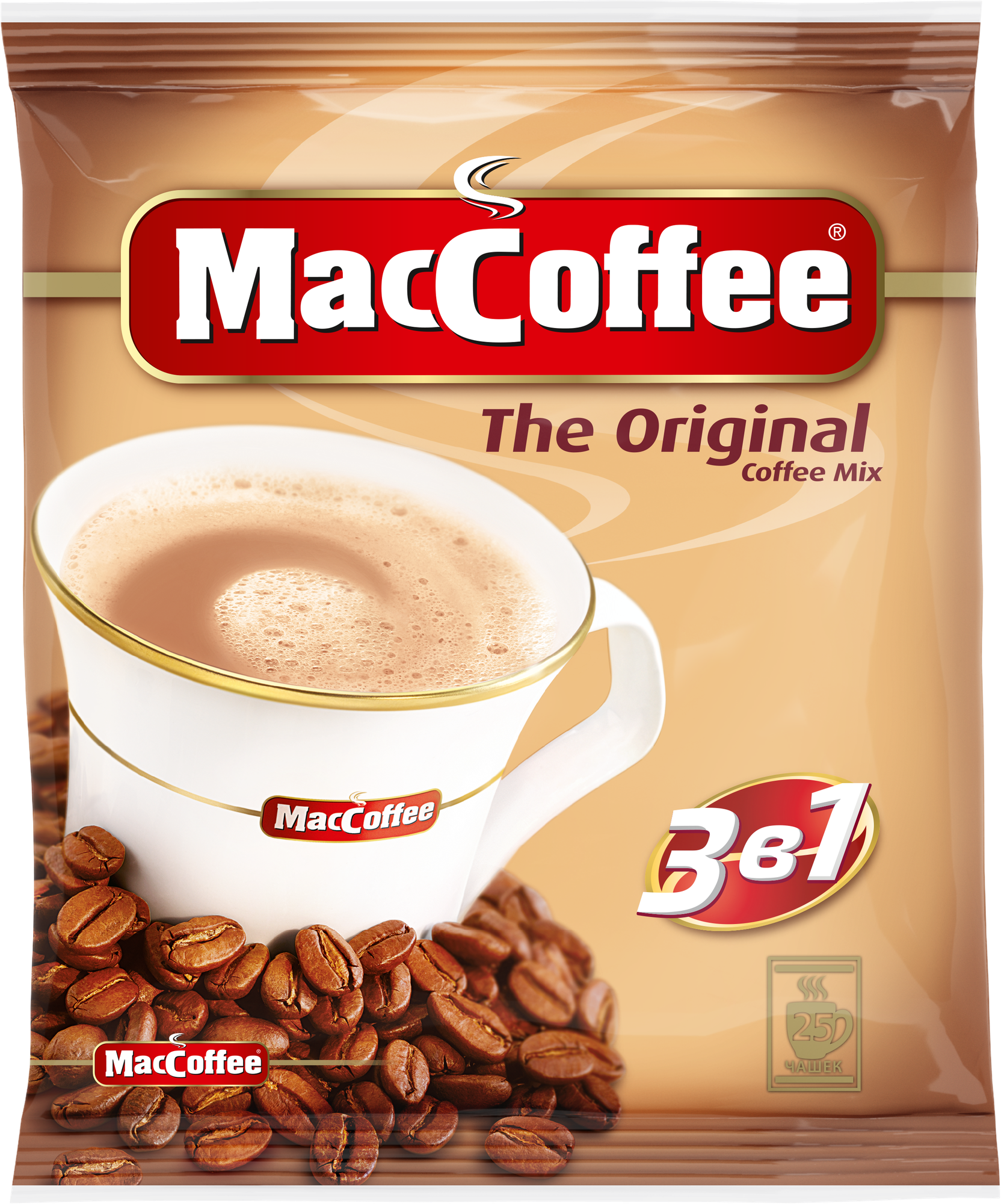 Растворимый кофе MacCoffee The Original 3 в 1 в пакетиках