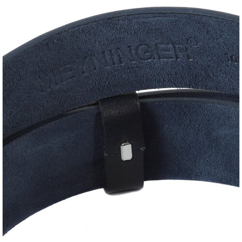 фото Ремень/ремень мужской/ремень мужской натуральная кожа/meyninger/рн-7504/синий/120/модель ремень мужской/цельнокроеный