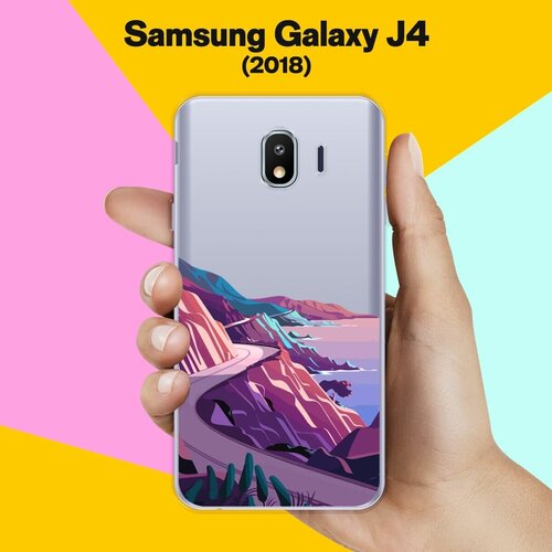 Силиконовый чехол на Samsung Galaxy J4 (2018) Горы 20 / для Самсунг Галакси Джей 4 2018