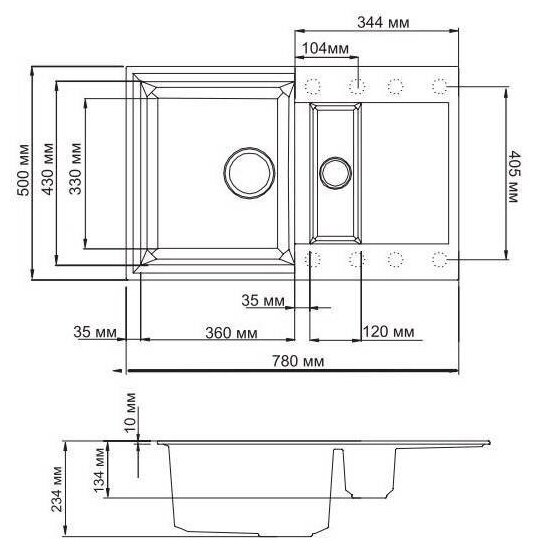 Omoikiri Sakaime 78-2-DC Tetogranit/темный шоколад - фотография № 11