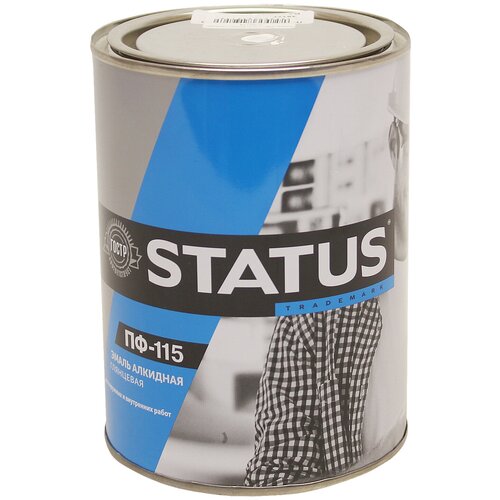 Эмаль Радуга STATUS ПФ-115 белая 0,8кг