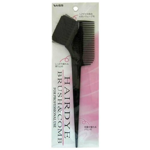 Гребень c щеткой VESS для профессионального окрашивания волос Hairdye Brush  & Comb
